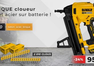 cloueur batterie beton dewalt dcn890p2 clous standard offert